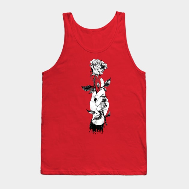 Rose for Corpse Tank Top by Liverditty